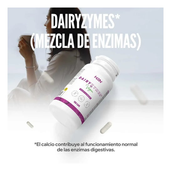 HSN Dairyzymes Mezcla de Enzimas 120vcaps