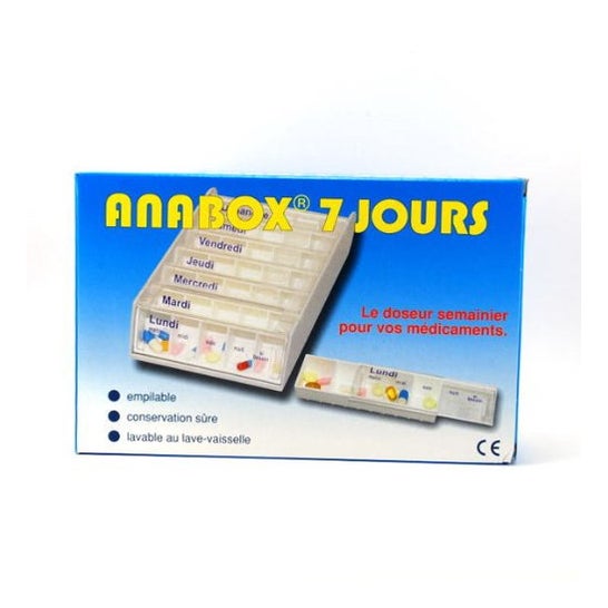 Anabox Pilulier Hebdo Blanc