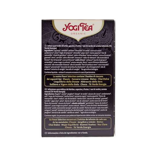 Yogi Tea Infusion Ayurvédique Finest Selection Bio 9x2 sachets
