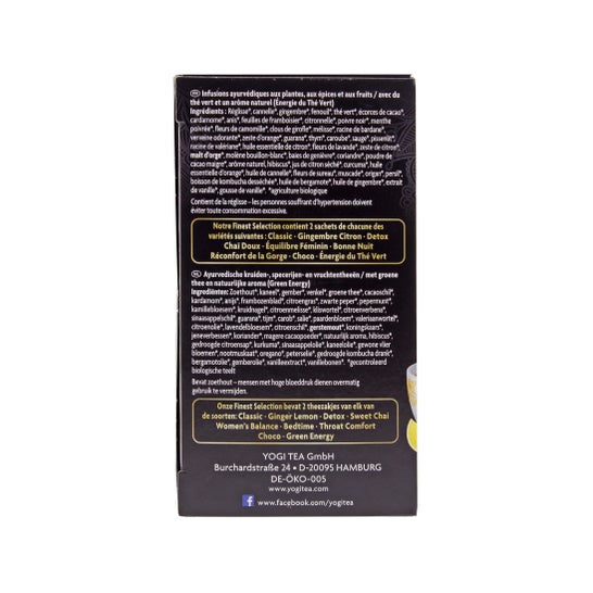 Yogi Tea Infusion Ayurvédique Finest Selection Bio 9x2 sachets