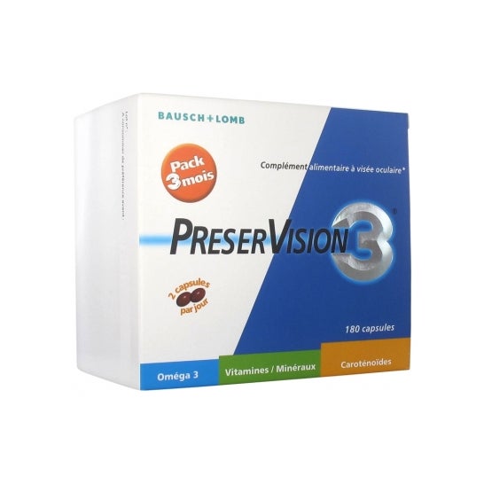 Bausch + Lomb PreserVision 3 180 Capsules
