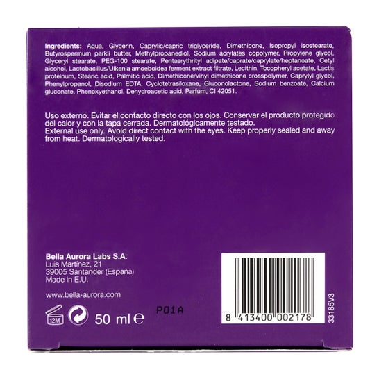 Bella Aurora Night Solution Baume Nourrissant Réparateur 50 ml