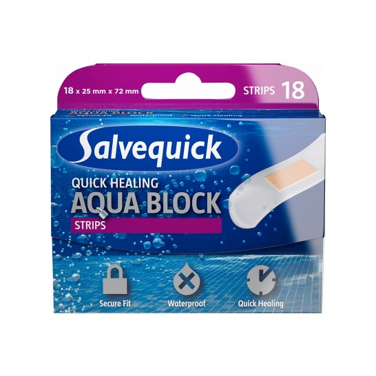 Salvequick Pansements Aqua Block 18uts