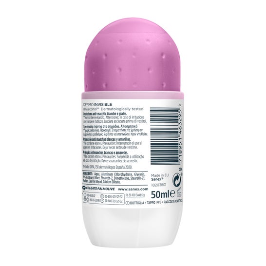 Sanex Ph Balance Déodorant Roll-On Invisible 50ml