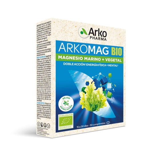 Arkopharma Arkomag BIO Magnesio Marino + Vegetal 30comp