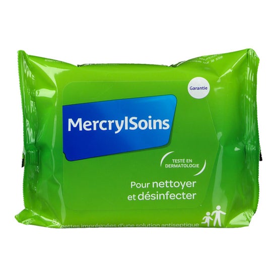 Mercryl Soins Lingettes Antiseptiques 15 Lingettes