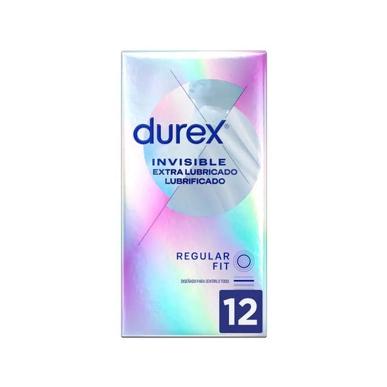 Durex® Invisible extra fin extra lubrifié 12pcs Durex® Invisible extra fin extra lubrifié 12pcs