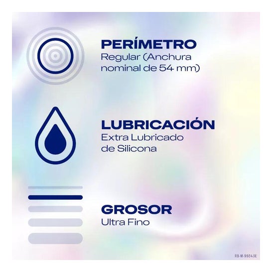 Durex® Invisible extra fin extra lubrifié 12pcs Durex® Invisible extra fin extra lubrifié 12pcs