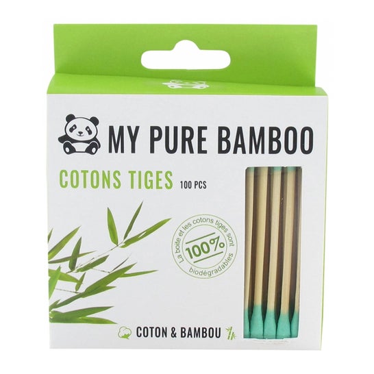 Coton-tiges en bambou biodégradables - 100 unités - Feel Natural