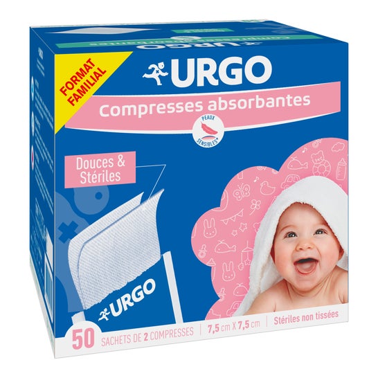 Urgo Compresses Absorbantes 7,5x7,5cm 50 Sachets