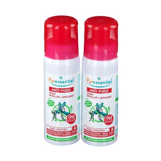 Puressentiel Anti-Pique Spray Répulsif Apaisant 2x75ml