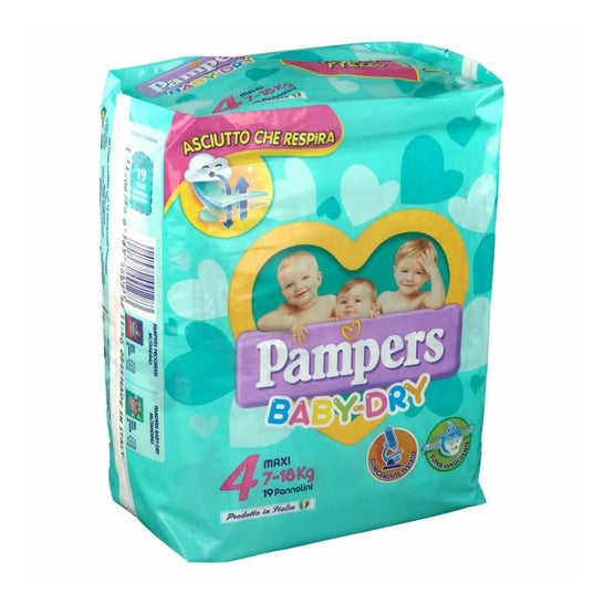 Pampers Baby Dry Couches Taille 4 Maxi 26uts