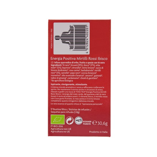 Yogi Thé énergie positive myrtilles 17 sachets