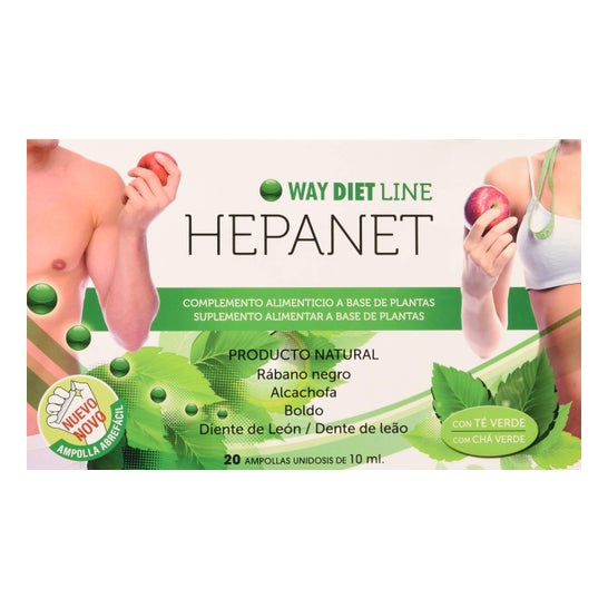 Waydiet Natural Hepanet 20 Ampollas