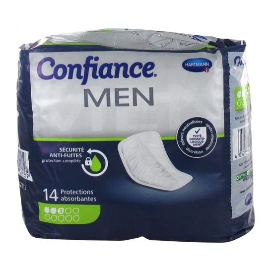 Confiance Men Absorbant 3 Gouttes 14uts