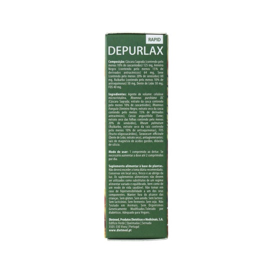 Dietmed Depurlax Rapid 30 Comprimés