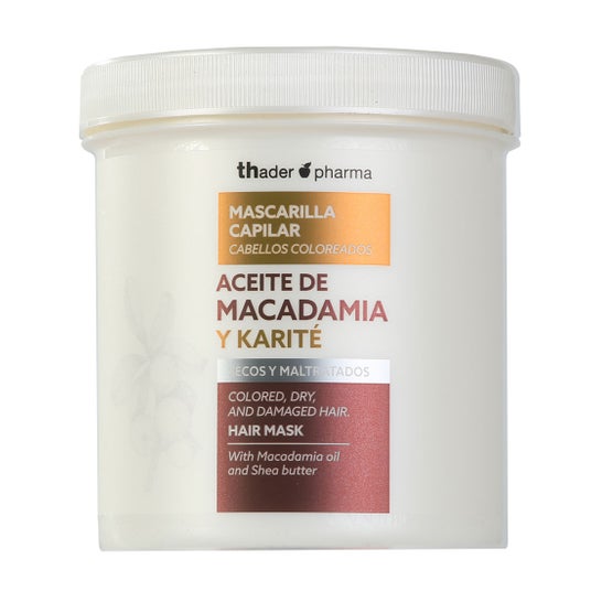 Thader Pharma Masque Cheveux Secs Lait de Macadamia et Karité 700 ml