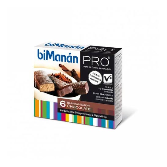 biManán® Pro Barres Chocolat 6 unités