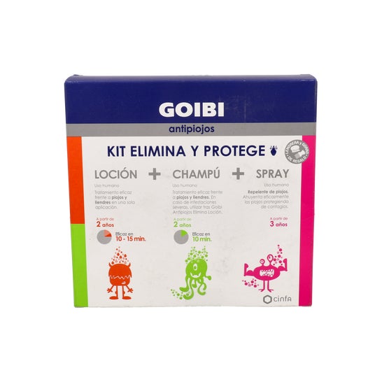 Goibi Anti-poux enlève Shampooing + Lotion + Spray Kit Kit
