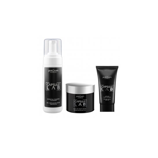 Routine de nuit du laboratoire de capsules de Postquam Pack