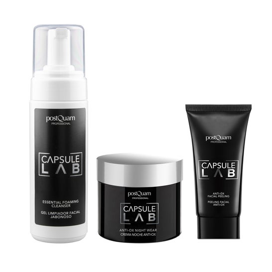 Routine de nuit du laboratoire de capsules de Postquam Pack