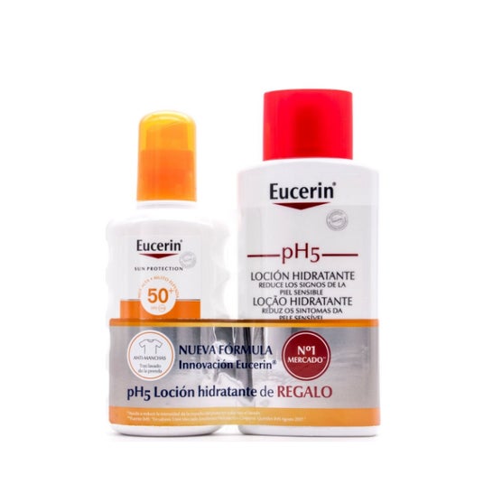 Eucerin Sun Spray 50+ 200ml + Ph5 Lotion de protection de la peau 200ml