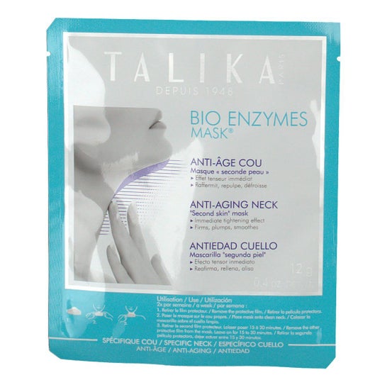 Talika Bioenzymes Masque anti-âge avec peau du cou segmentée