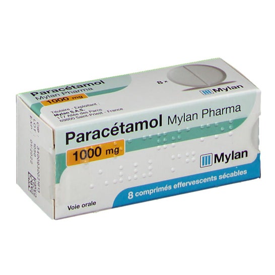 Mylan Pharma Paracétamol 1000mg 8 Comprimés