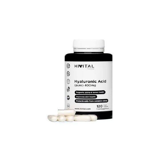 Hivital Foods Acide Hyaluronique Pur 400 mg 120 gélules végétales