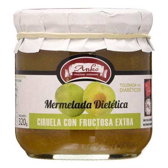 Anko Marmelade Diététique Extra Prune avec Fructose 330g