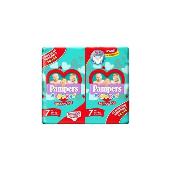 Pampers Baby Dry Culotte Couche Duo Dwct XXL 26uts