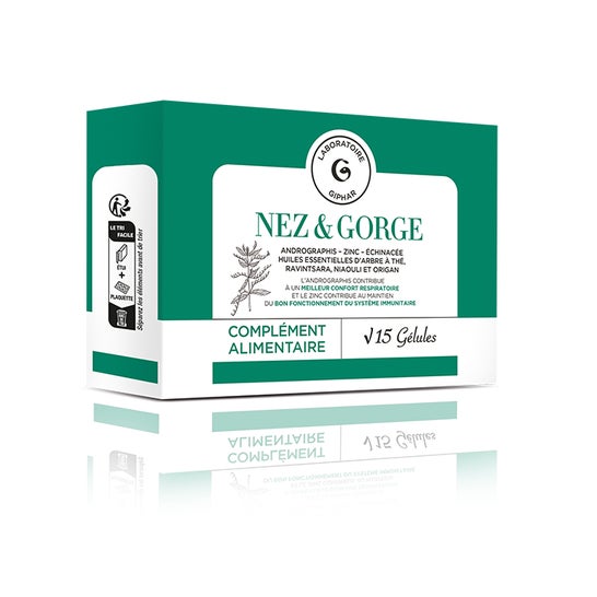 Giphar Nez & Gorge 15 gélules