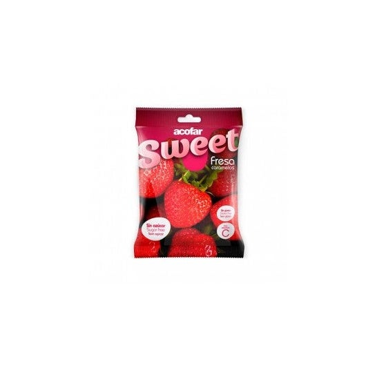 Acofarsweet Candy Sucre Sucre Sac de fraise 60 G