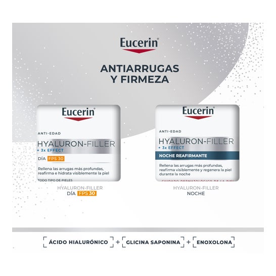 Eucerin Pack Hyaluron Filler 3X Effect Crème De Jour 50ml + Crème De Nuit 50ml