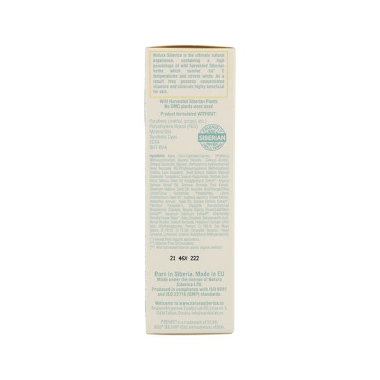 Natura Siberica Crème de jour pour peau grasse, équilibrée et hydratée 50 ml