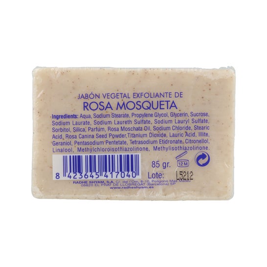 Radhe Shyam Savon à la rose musquée Gommage exfoliant 125g