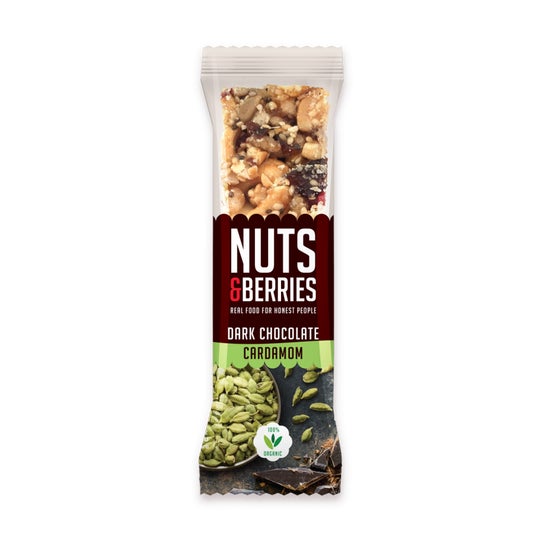 Nuts&Berries Barre Chocolat Noir-Cardamome 40g