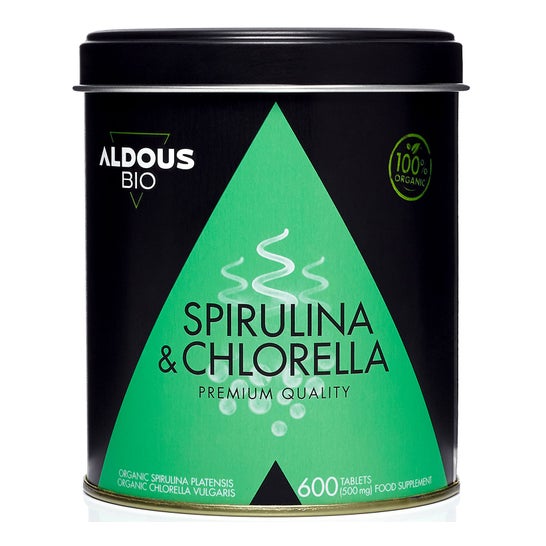 Aldous Bio Spiruline Et Chlorella Premium 600 Comprimés