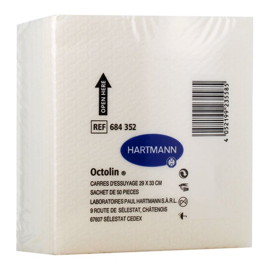 Octolin Carré Essuyage 30x40 50uts