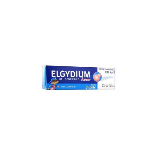 Elgydium Gel Dentifrice Junior 7 à 12ans Bubble 50ml