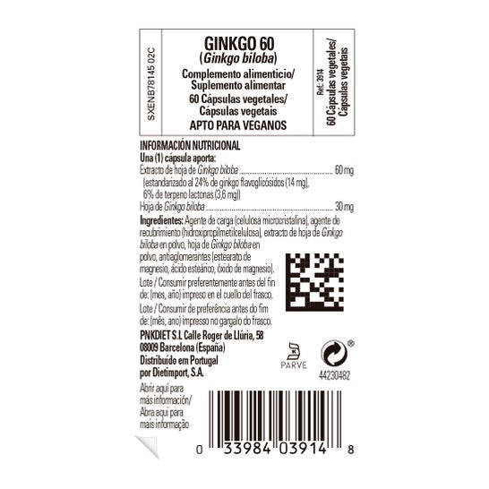 Solgar ginkgo Biloba 60 gélules Végétales