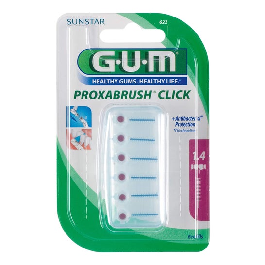 Gum Brossette Interdentaire Click 1,4mm lot de 6