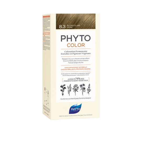 Phyto Color Kit de Coloración 8.3 Rubio Dorado Claro