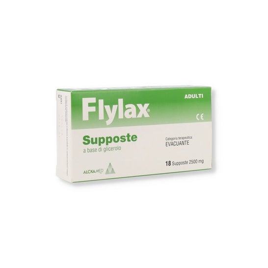 Alcka-Med Srl Flylax Supposte Glycérine Adulti 2500 mg