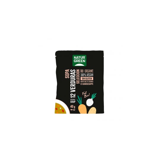 Soupe biologique Naturgreen Sélection de 12 légumes 40 g
