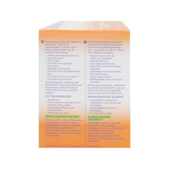 Farmaconfort Serviettes Jour 100% Coton 10 unités