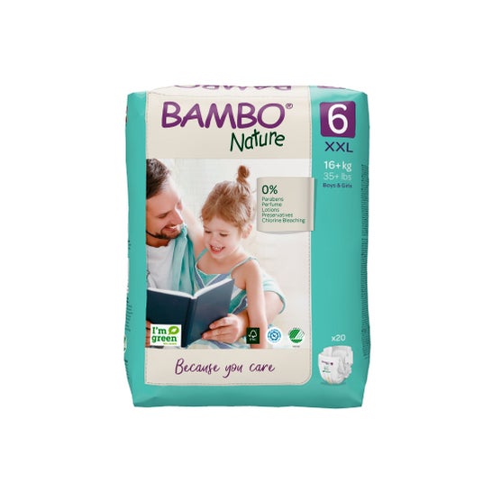 Couche Bambo Nature Taille 6 XXL 40 pièces