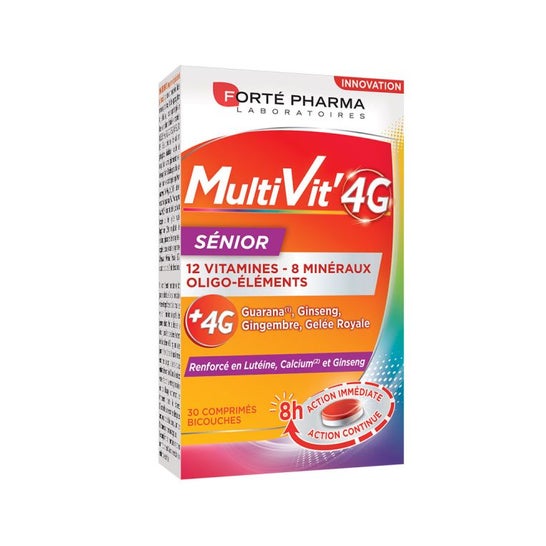 Forté Pharma MultiVit'4G Sénior 30 Comprimés