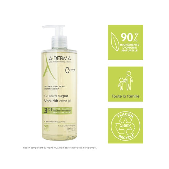A-Derma Gel Douche Surgras 500ml