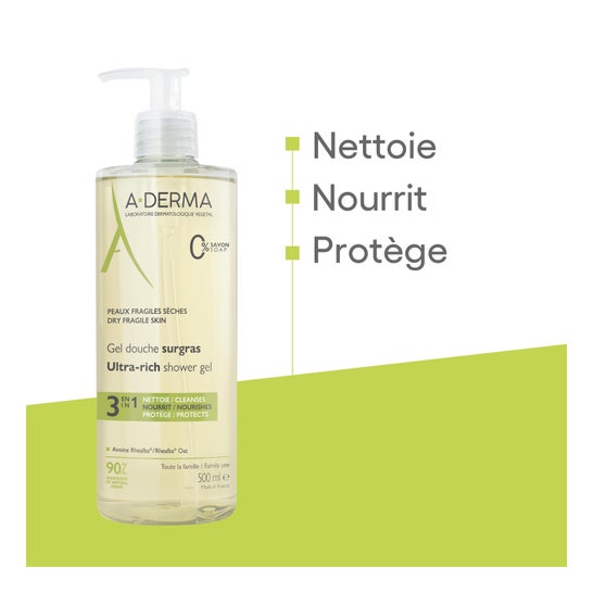 A-Derma Gel Douche Surgras 500ml
